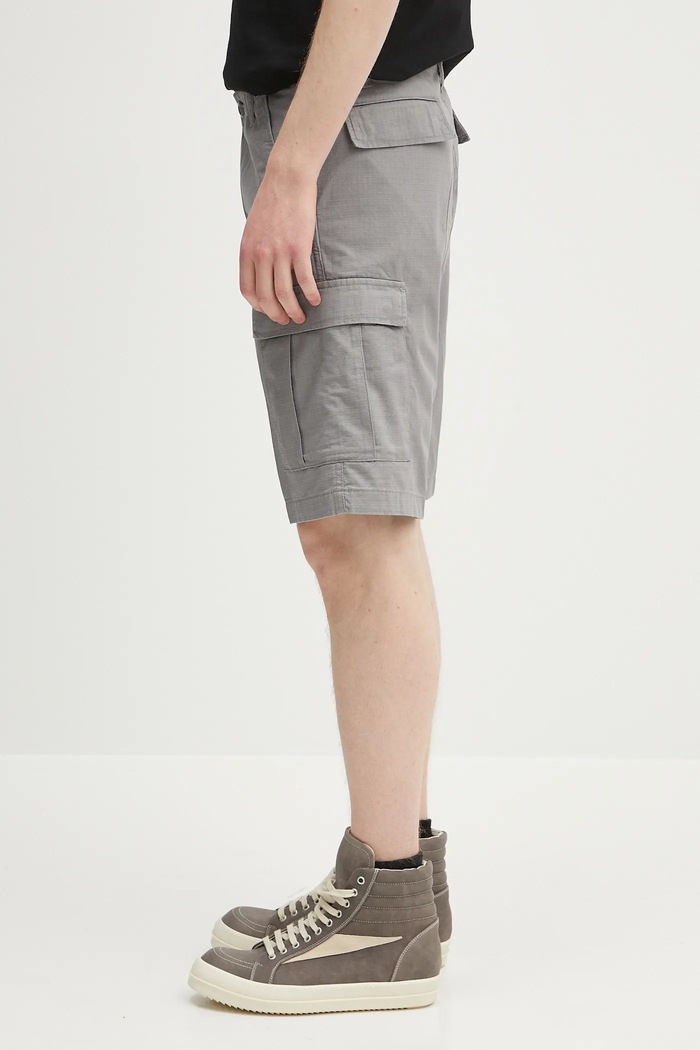 Carhartt WIP cotton shorts Aviation Short I028245.2LR02 gray SS25