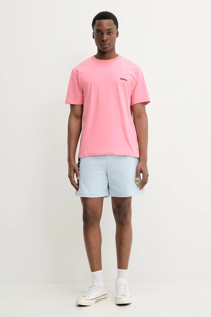 Barrow pantaloni scurti din bumbac albastru S5BWUABE089