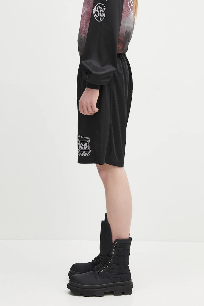 Îmbrăcăminte Aries Pantaloni scurți Ramscape Airtex Shorts AR3005003 negru
