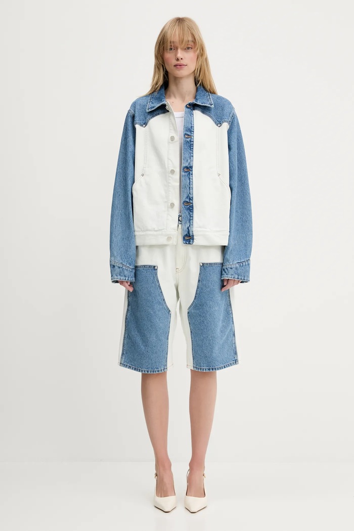 Džínové šortky Aries Patchwork Western Carpenter Shorts AR3030503.