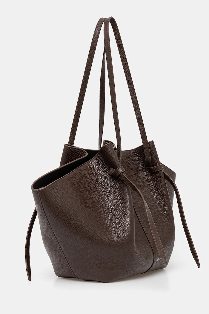 Yuzefi leather handbag YUZCO.HB.LM.L038 brown SS25