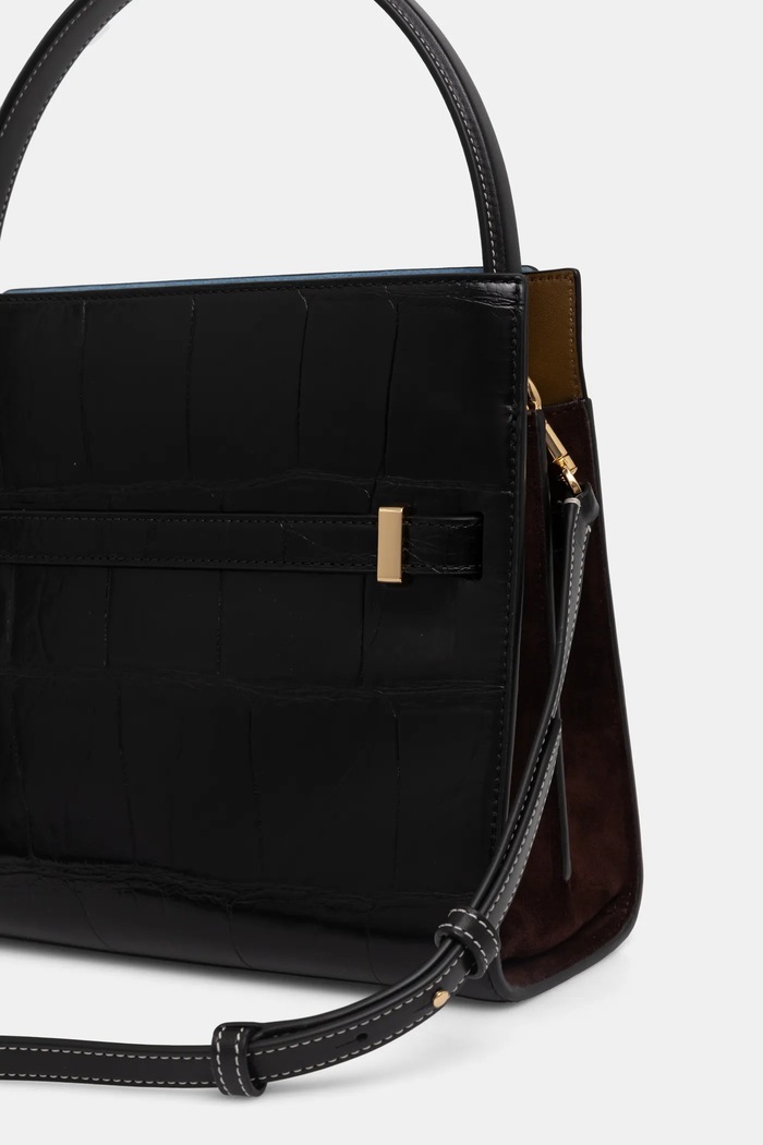 Tory Burch torebka skórzana Lee Radziwill czarny 162237.001