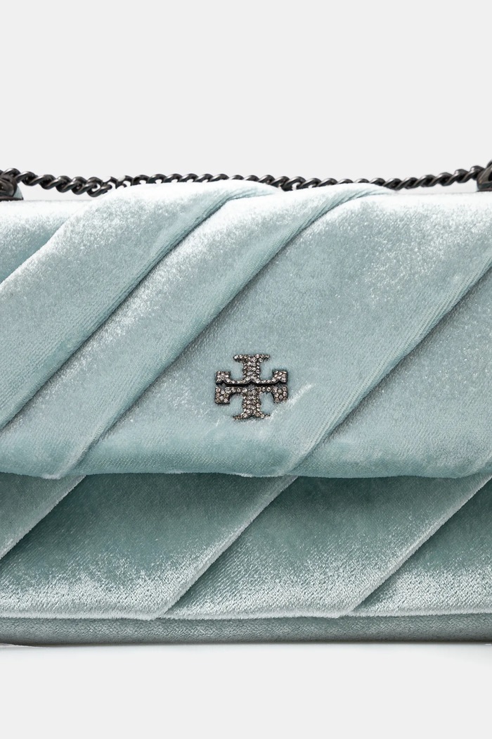 Τσάντα Tory Burch Kira μπλε 162308.400