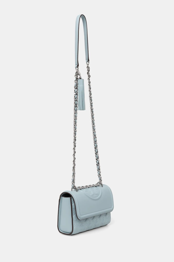 Tory Burch poseta Fleming 75576.401 albastru SS25