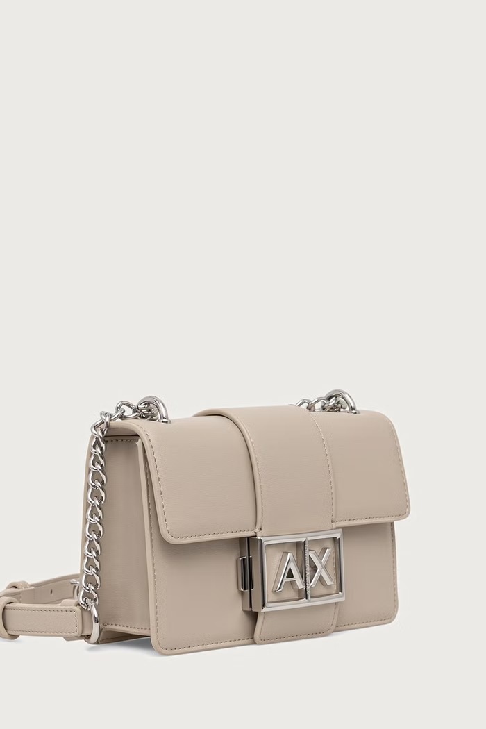 Armani Exchange kabelka přes rameno dámská z imitace kůže XW000071.AF12039 béžová SS26