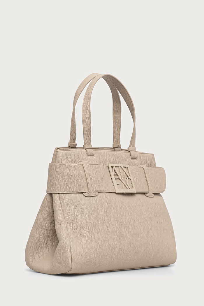 Armani Exchange shopper torba ženska iz umetnega usnja XW000284.AF11902 bež AA00