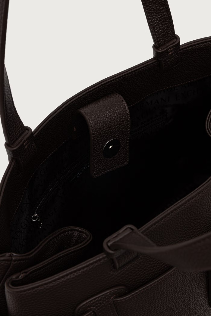Armani Exchange shopper torba za žene od imitacije kože smeđa XW000284.AF11902