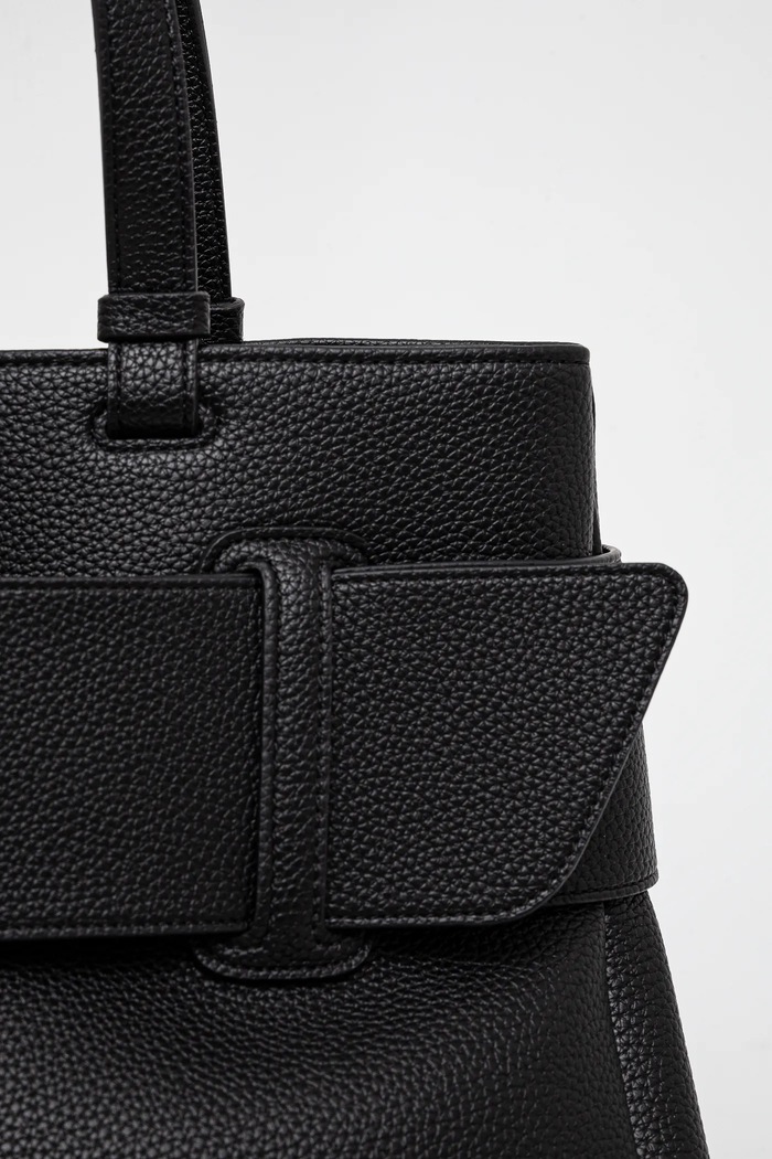 Armani Exchange kabelka typu shopper dámska z imitácie kože čierna XW000284.AF11902