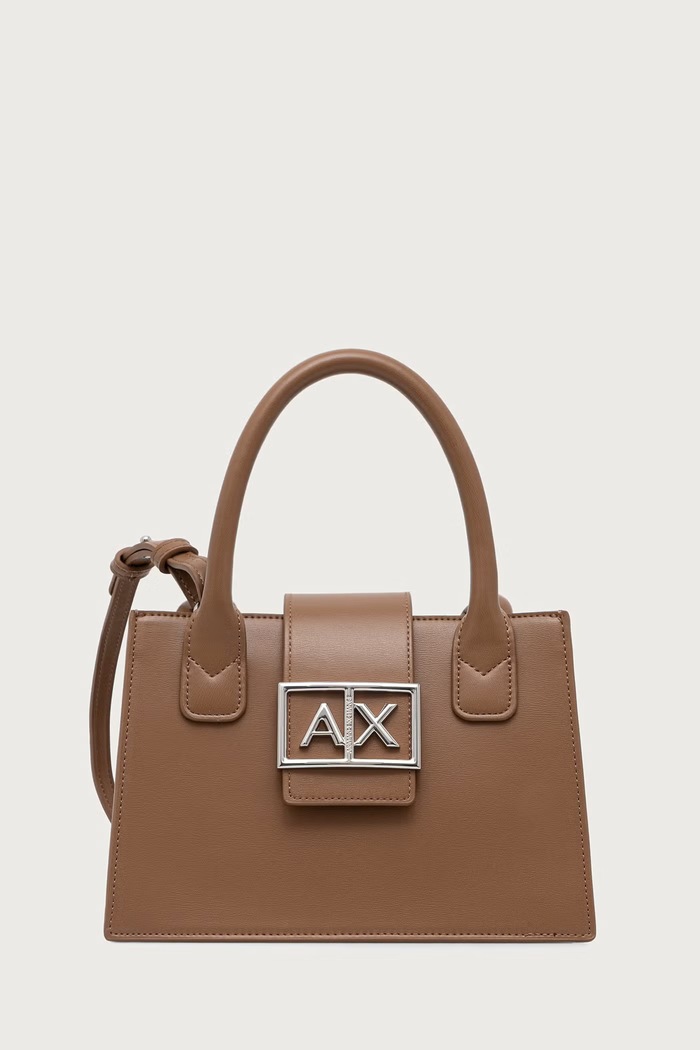 Armani Exchange чанта дамска от имитация на кожа бежов XW000306.AF12039