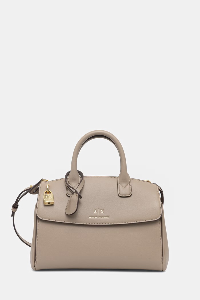 Kabelka Armani Exchange jednofarebný béžová XW000307.AF12040