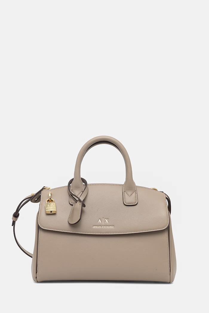 Kabelka Armani Exchange jednofarebný béžová XW000307.AF12040