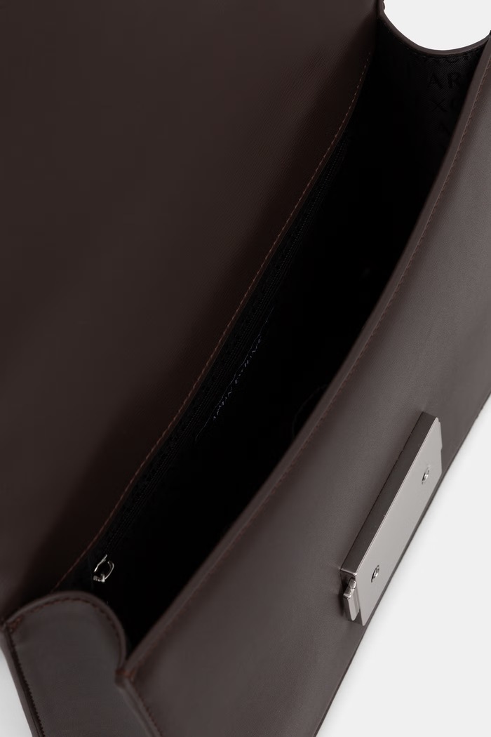 Armani Exchange torebka crossbody damska z imitacji skóry XW000070.AF12039 brązowy