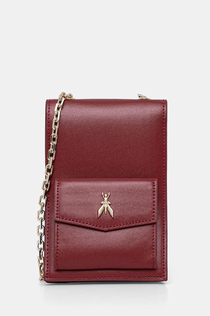 Patrizia Pepe poseta de piele uni burgundia 2Q0007.L061
