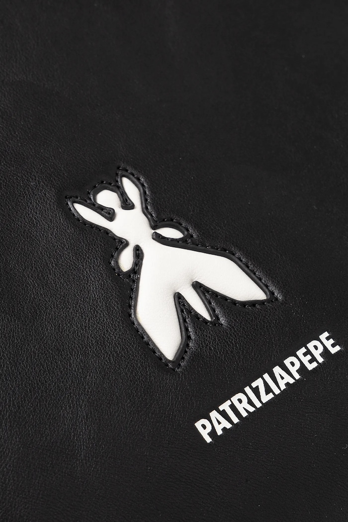 Kožená kabelka Patrizia Pepe 8B0172.L145 černá