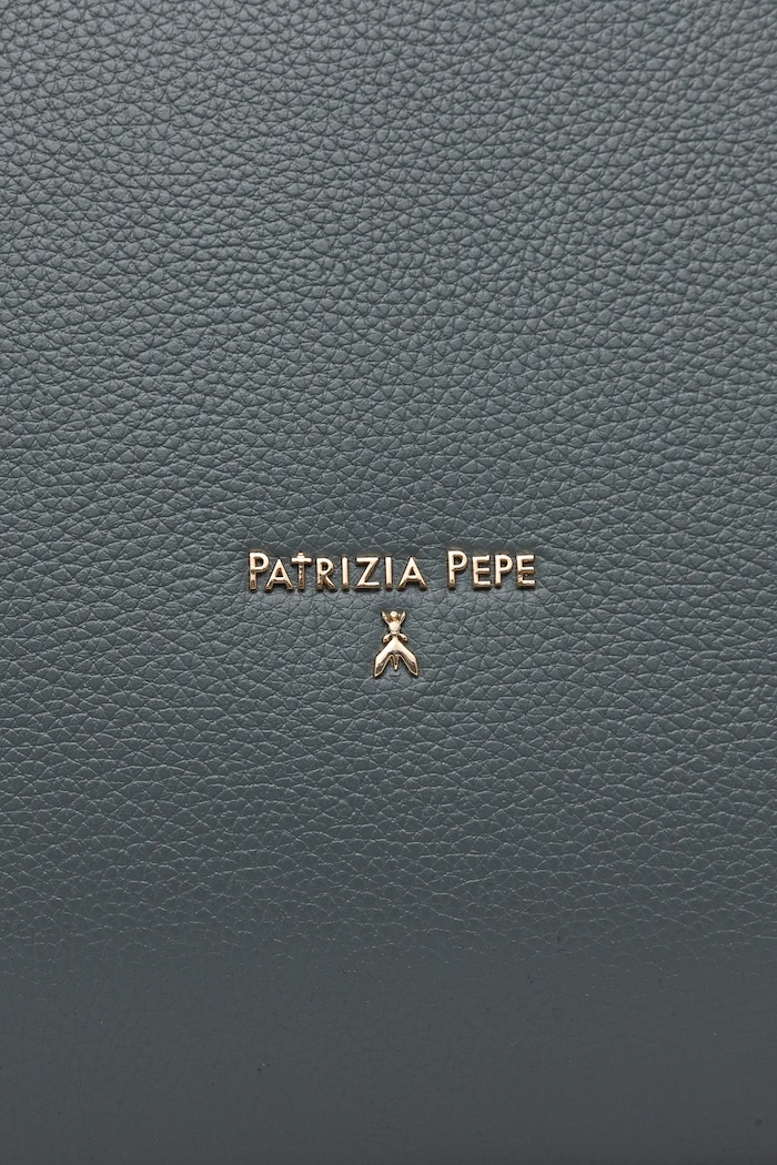 Kožená kabelka Patrizia Pepe 8B0235.L001 zelená