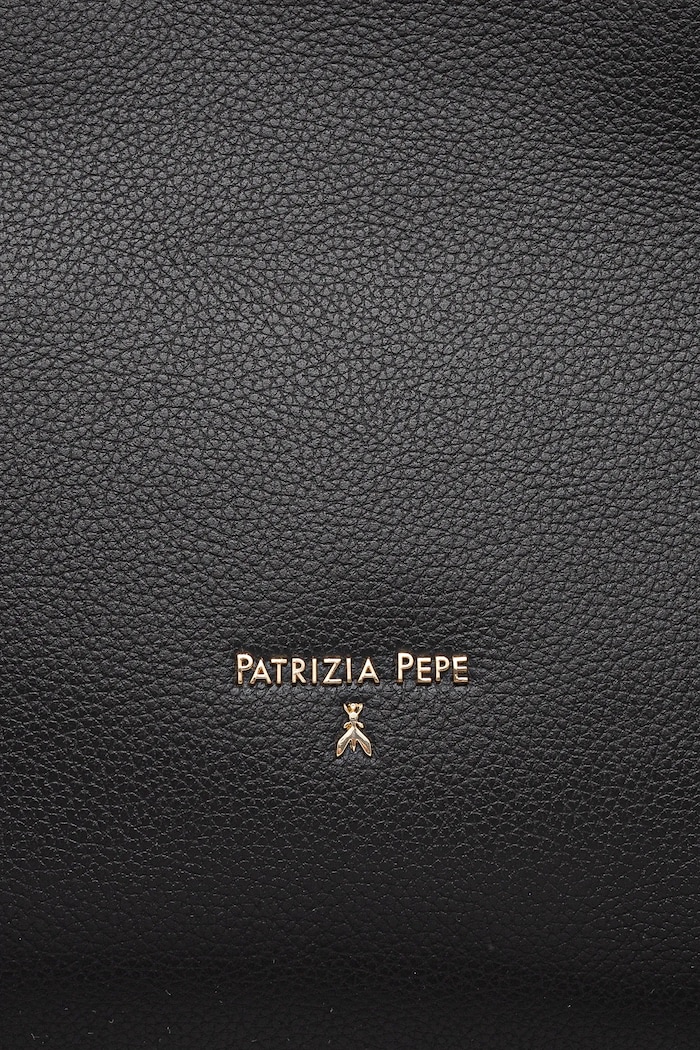 Kožna torba Patrizia Pepe crna 8B0236.L001