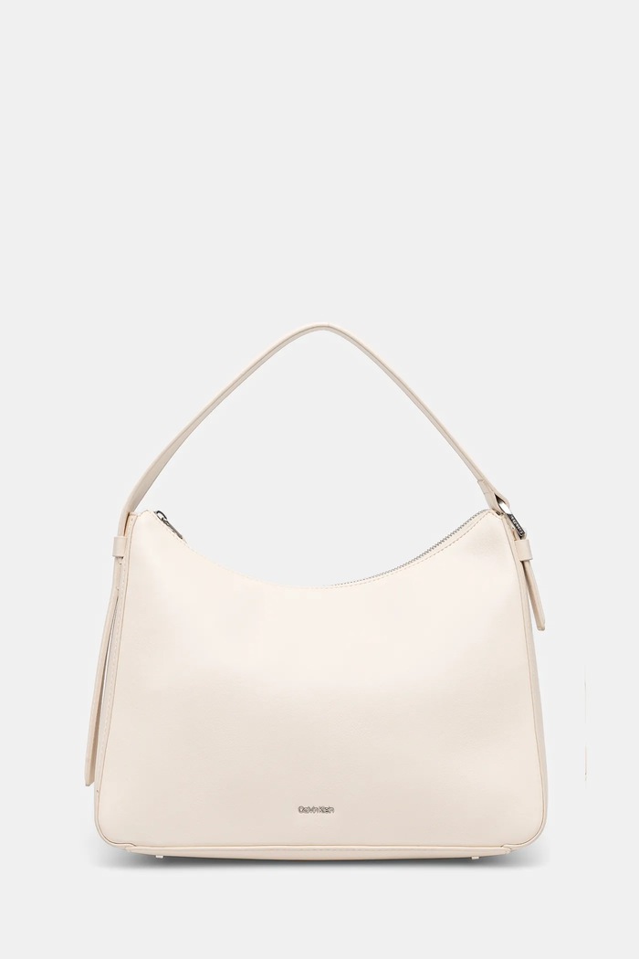 Kabelka Calvin Klein imitácia kože béžová K60K612770