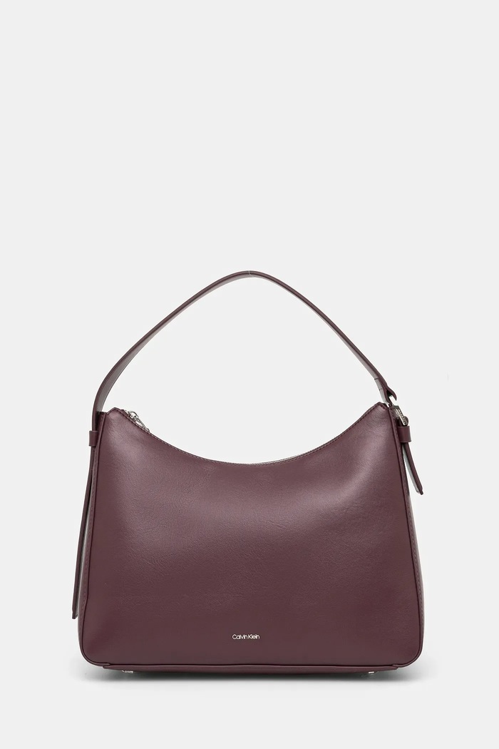 Calvin Klein torebka nie mieści A4 bordowy K60K612770