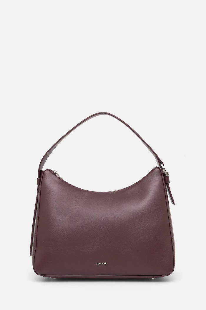 Calvin Klein torebka nie mieści A4 bordowy K60K612770