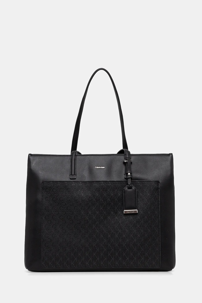 Calvin Klein torebka imitacja skóry licowej czarny K60K612774