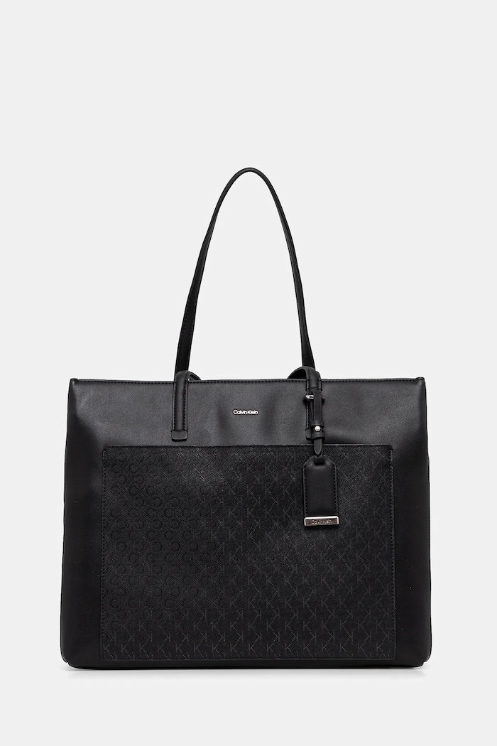 Calvin Klein torebka imitacja skóry licowej czarny K60K612774