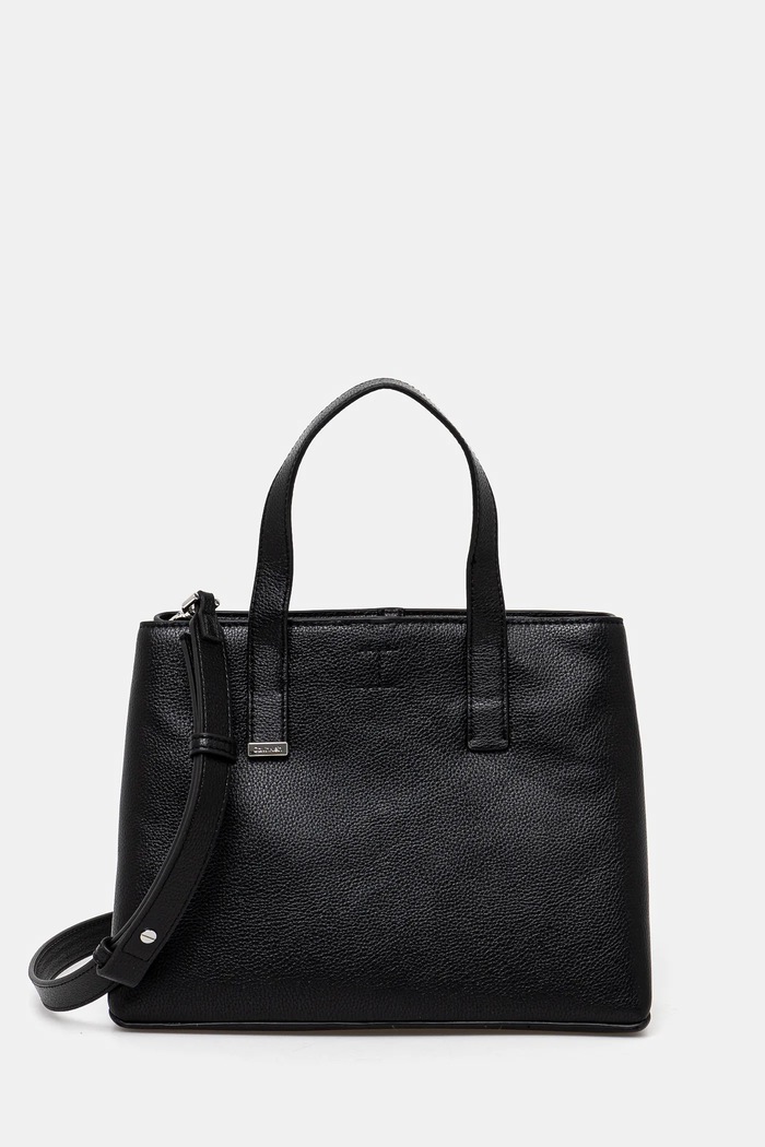 Kabelka Calvin Klein hladký černá K60K612781