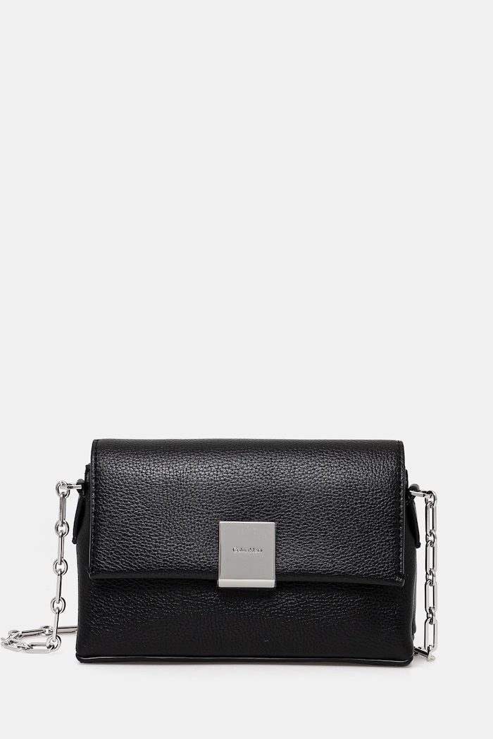 Kabelka Calvin Klein jednofarebný čierna K60K612785