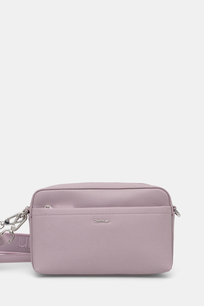 Kabelka Calvin Klein hladký fialová K60K612802