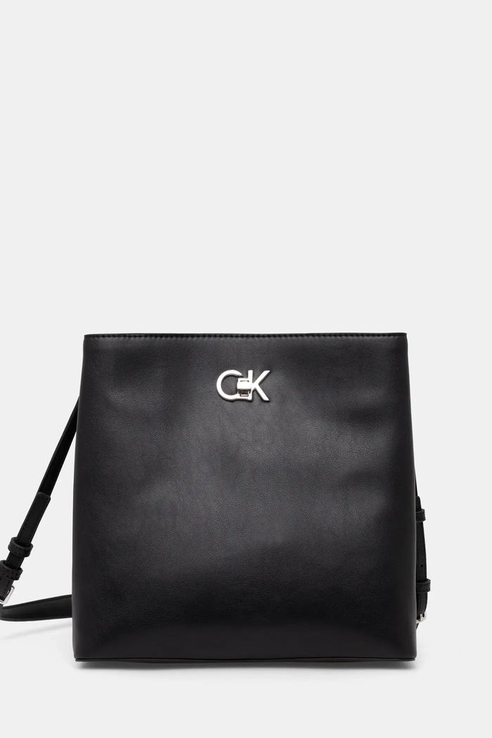 Kabelka Calvin Klein hladký černá K60K612803