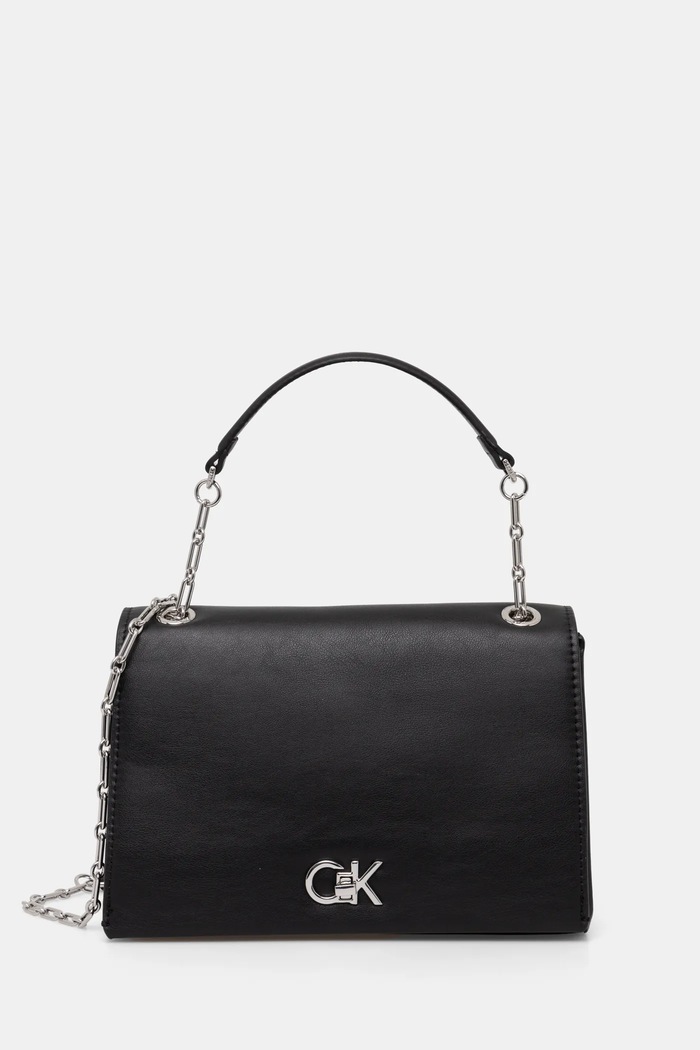 Calvin Klein torebka nie mieści A4 czarny K60K612810