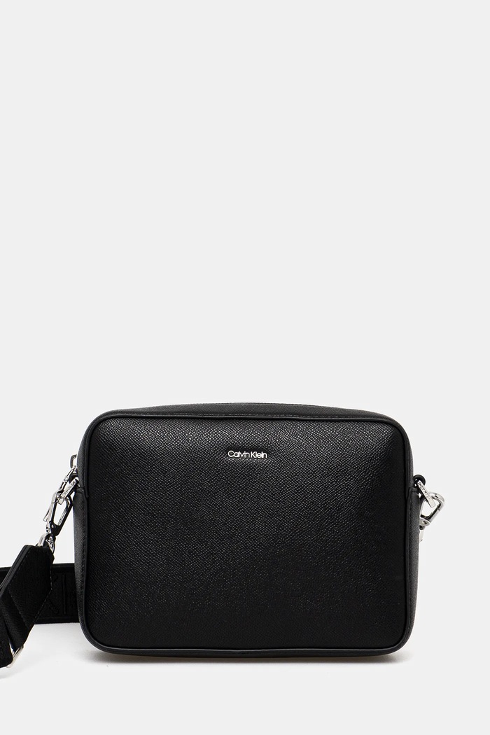 Kabelka Calvin Klein jednofarebný čierna K60K613084