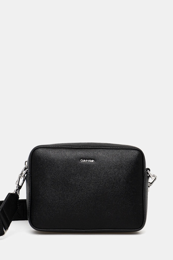 Kabelka Calvin Klein jednofarebný čierna K60K613084