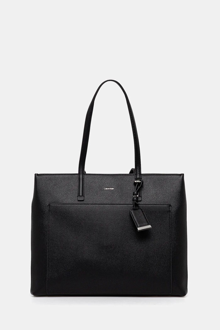 Kabelka Calvin Klein hladký černá K60K613086