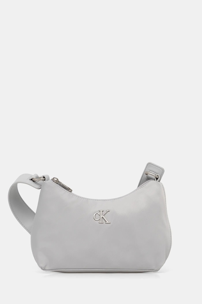 Kabelka Calvin Klein Jeans hladký šedá K60K613124