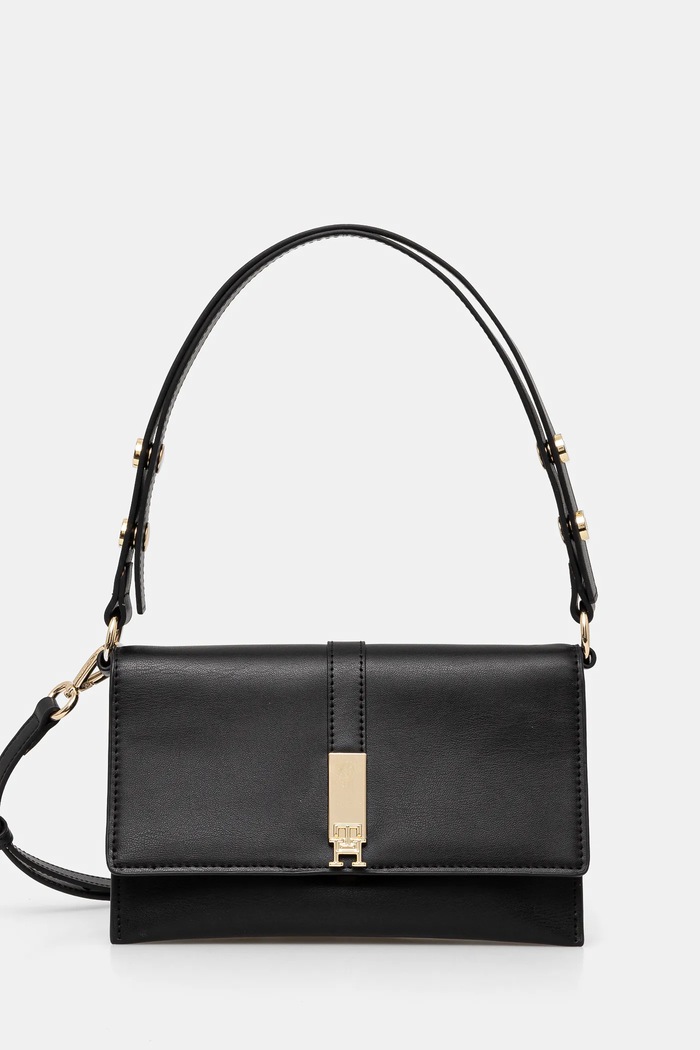 Tommy Hilfiger torebka nie mieści A4 czarny AW0AW16893