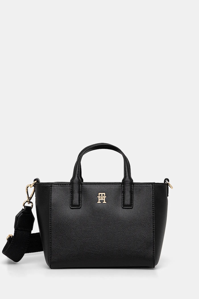 Kabelka Tommy Hilfiger nevejde se A4 černá AW0AW16907