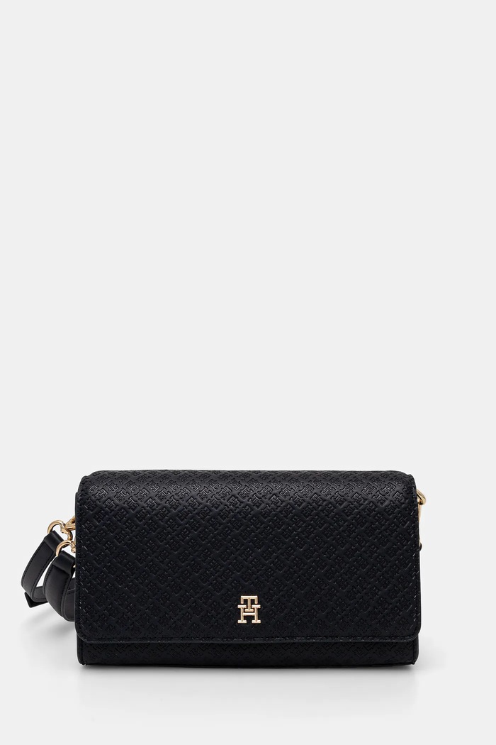 Kabelka Tommy Hilfiger hladký námořnická modř AW0AW16933