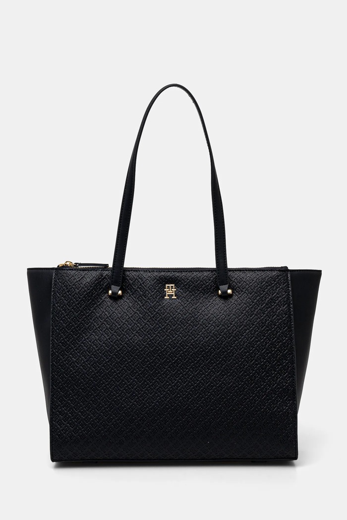Τσάντα Tommy Hilfiger χωράει Α4 σκούρο μπλε AW0AW16948