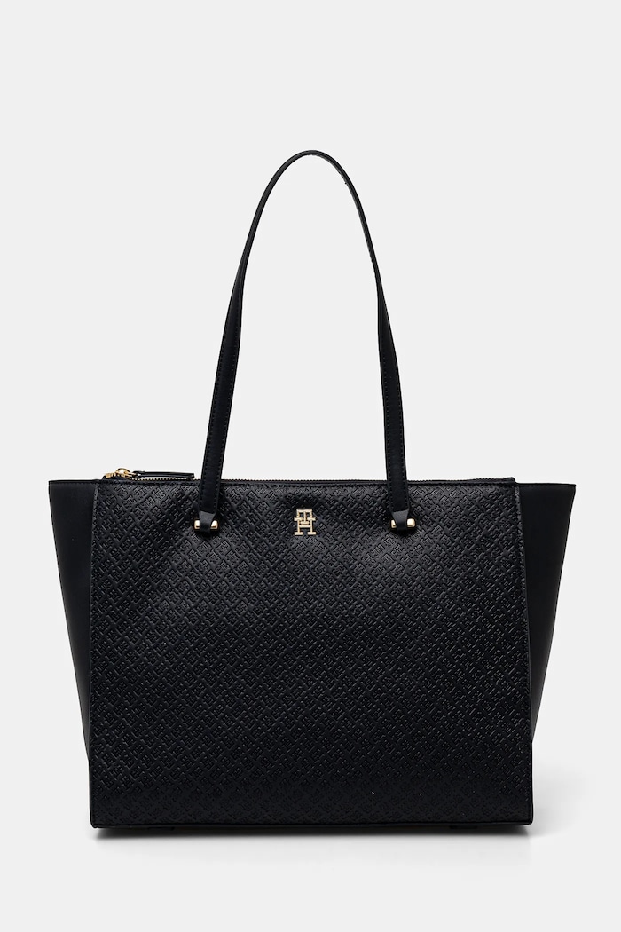 Τσάντα Tommy Hilfiger χωράει Α4 σκούρο μπλε AW0AW16948