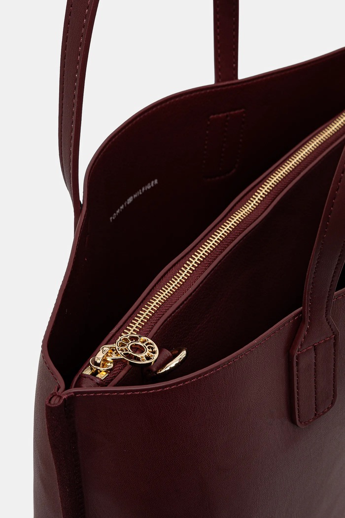 Kabelka Tommy Hilfiger AW0AW17335 burgundské