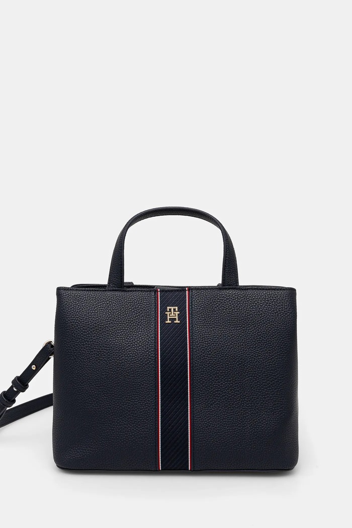 Kabelka Tommy Hilfiger nášivka námořnická modř AW0AW16873