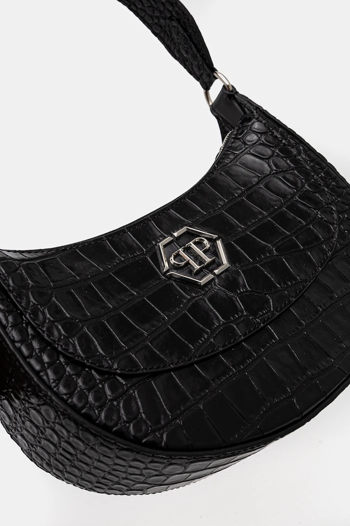 Doplnky Kožená kabelka Philipp Plein SAEA.WBA2064.PLE010N čierna