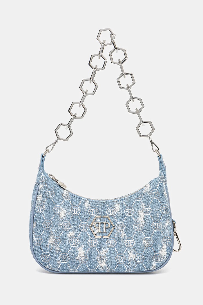 Philipp Plein geantă nu incape in A4 albastru SAEA.WBA2083.PDE004N