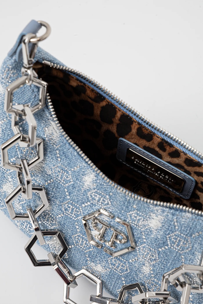 Philipp Plein geantă SAEA.WBA2083.PDE004N albastru