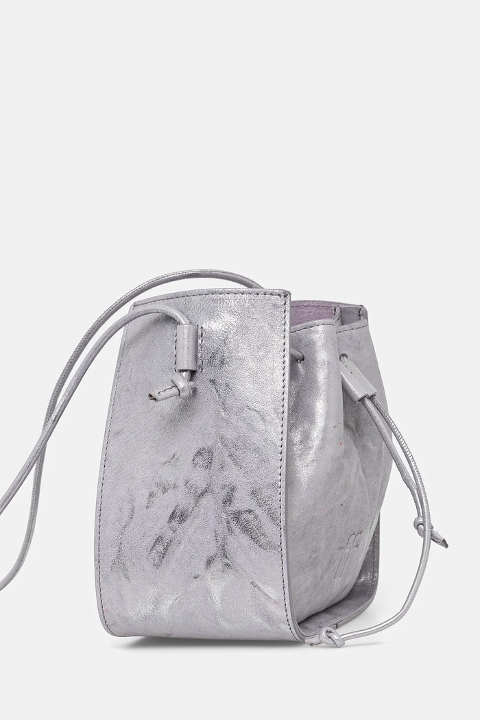 Kožená kabelka Forte Forte 13669.my.bag fialová SS25