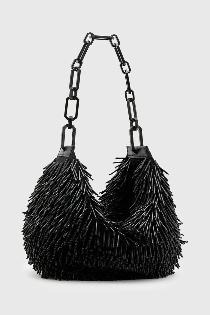 Torba AllSaints MADEA CHAIN W399XB crna SS25