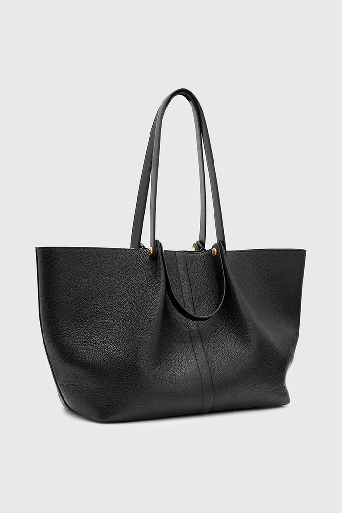 Kožená kabelka AllSaints ALLINGTON W452XB černá SS25