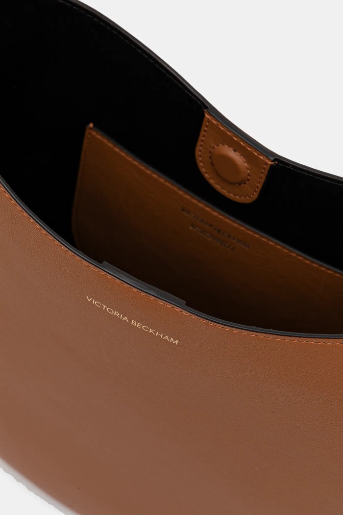 Victoria Beckham torebka skórzana B125AAC006190A brązowy