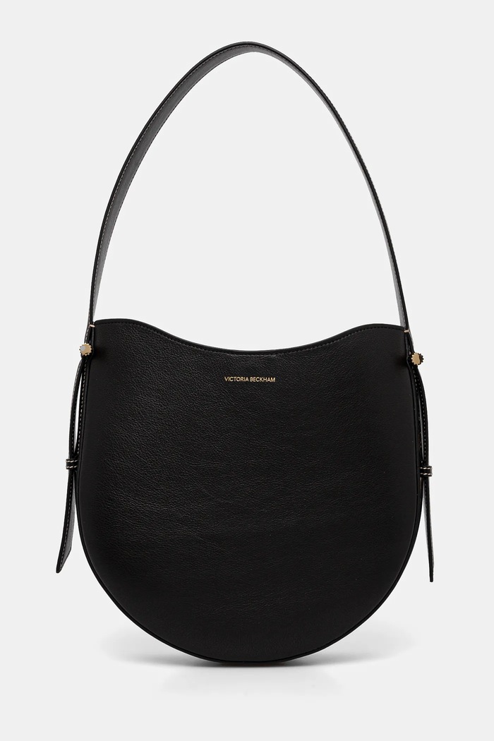 Кожена чанта Victoria Beckham гладка кожа черен B125AAC006190A