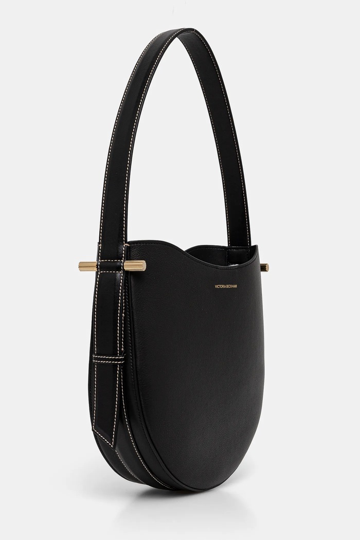 Кожена чанта Victoria Beckham B125AAC006190A черен SS25